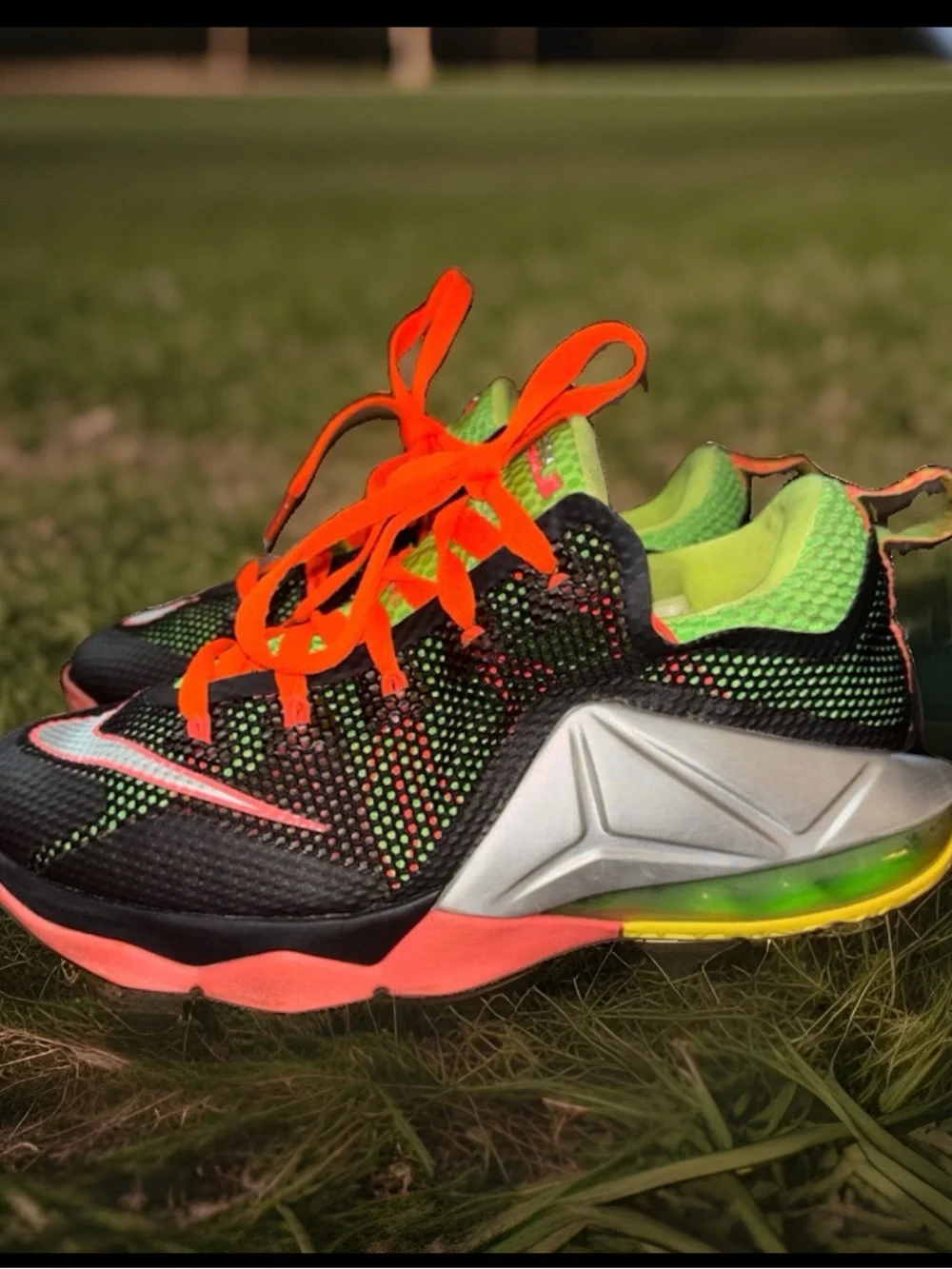 Nike LeBron 12 Low 'Remix' (Style Code: the 724557-003),Youth size 5Y